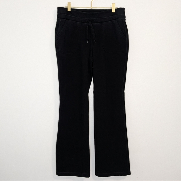90‎ Degree by Reflex Medium Black Fleece Lined Fit & Flare Sweatpants - Picture 1 of 8